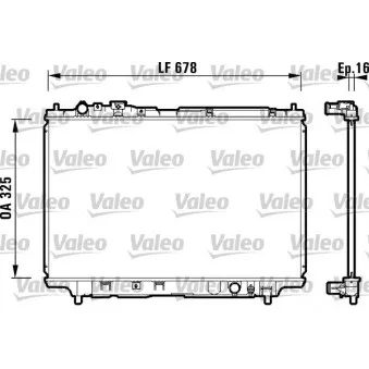Radiateur, refroidissement du moteur VALEO 734120