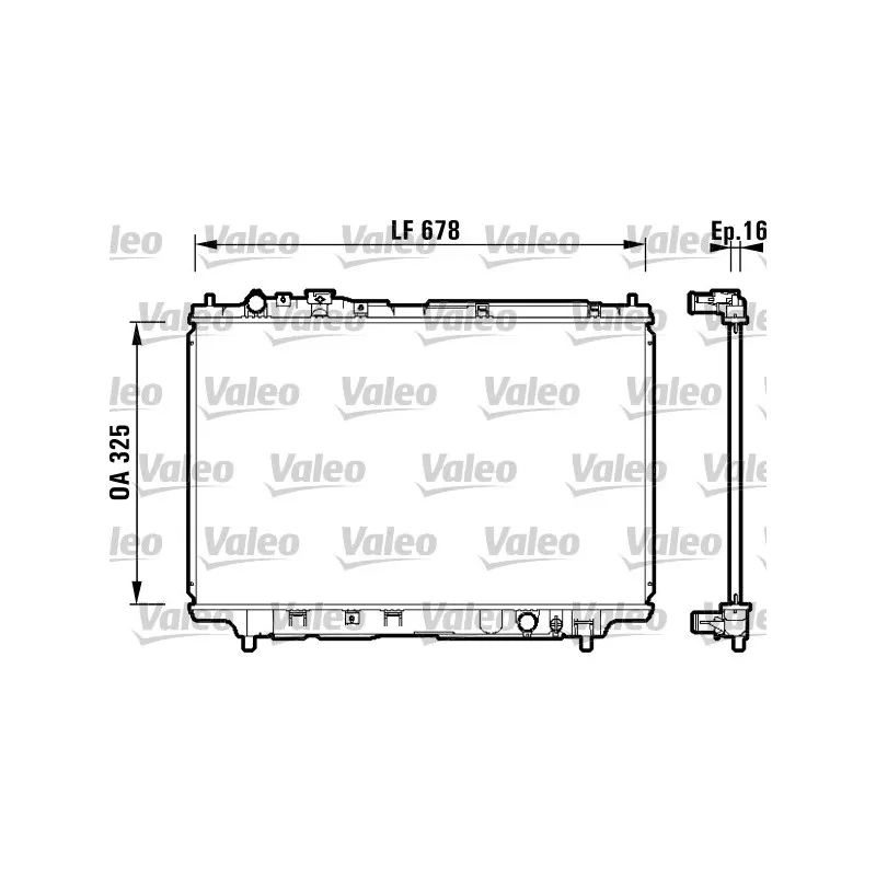 Radiateur, refroidissement du moteur VALEO 734120