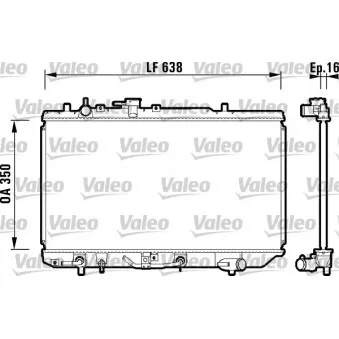 Radiateur, refroidissement du moteur VALEO 734121
