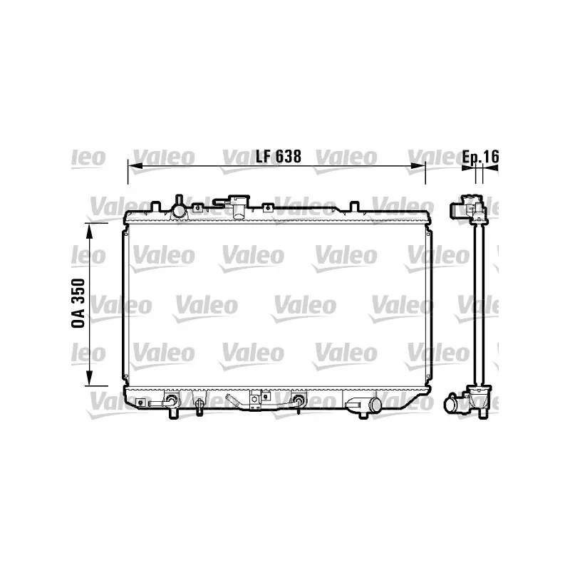 Radiateur, refroidissement du moteur VALEO 734121
