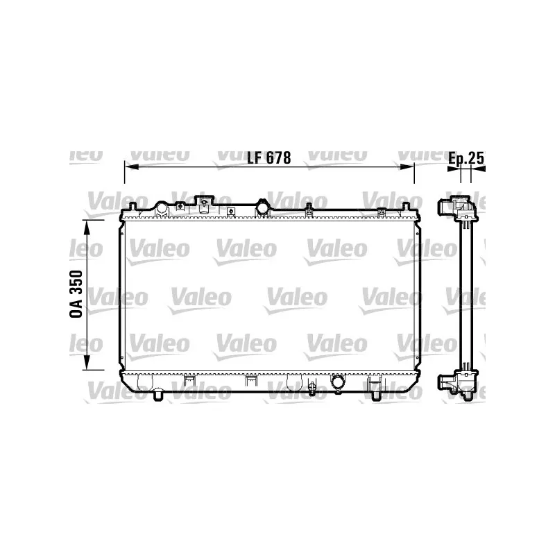 Radiateur, refroidissement du moteur VALEO 734122