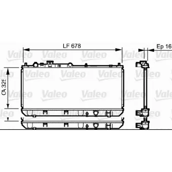 Radiateur, refroidissement du moteur VALEO 734123
