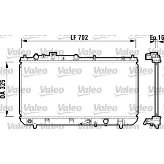 Radiateur, refroidissement du moteur VALEO 734124