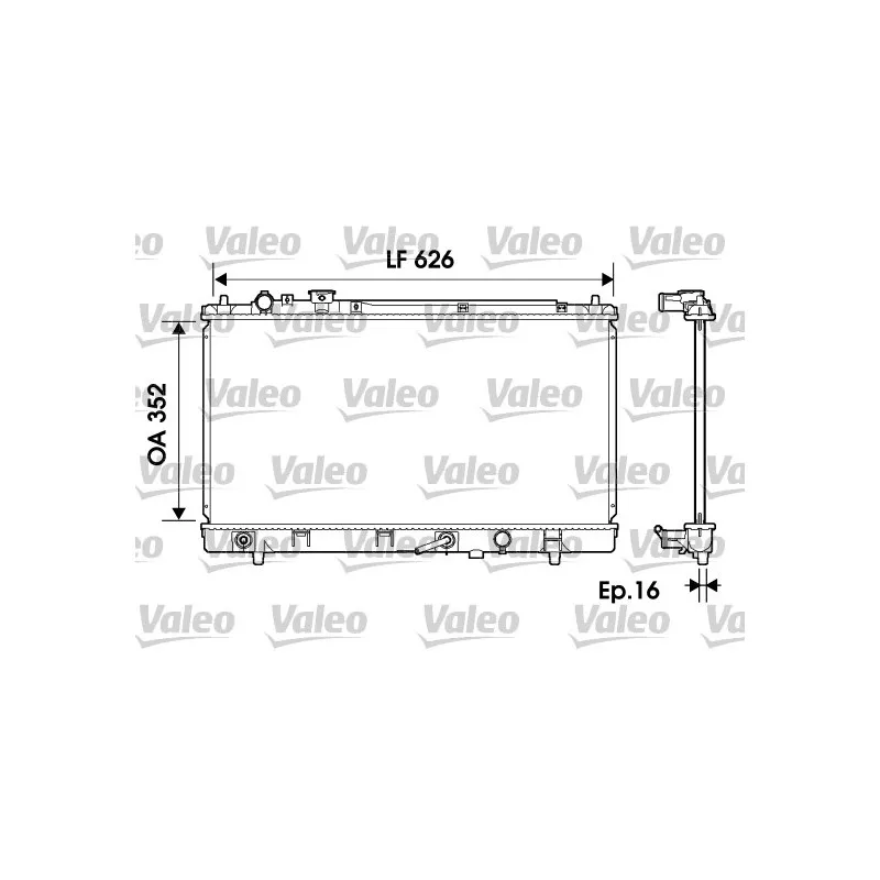 Radiateur, refroidissement du moteur VALEO 734126