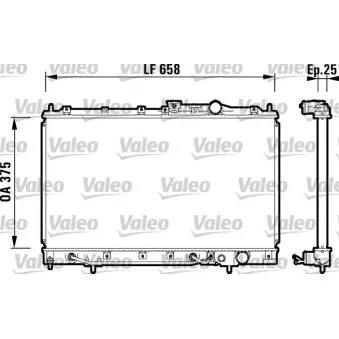Radiateur, refroidissement du moteur VALEO 734127