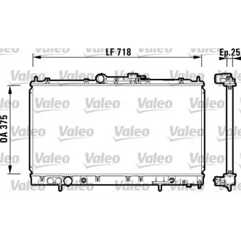 Radiateur, refroidissement du moteur VALEO 734129