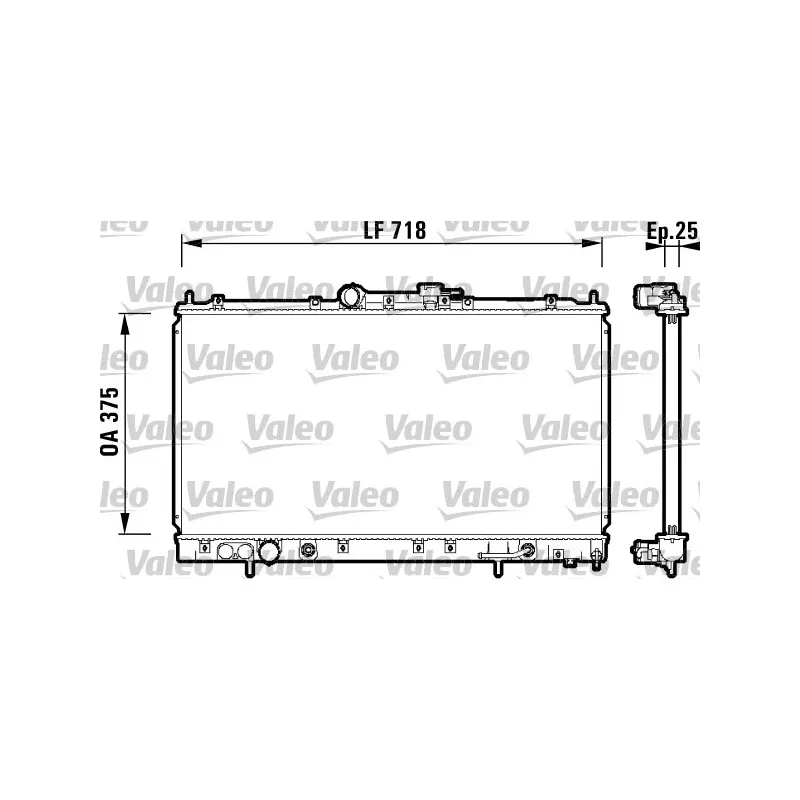 Radiateur, refroidissement du moteur VALEO 734129