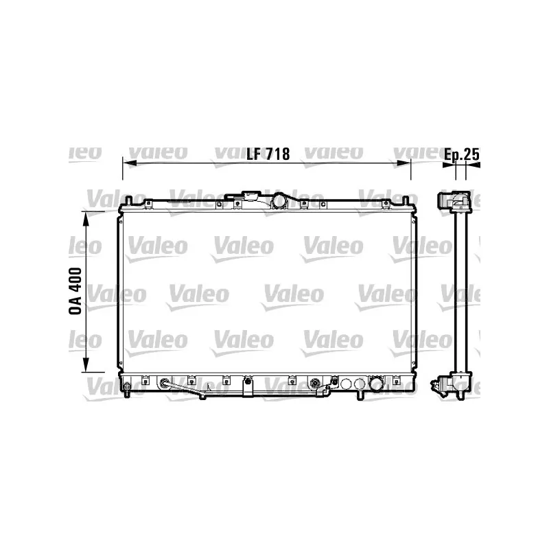 Radiateur, refroidissement du moteur VALEO 734131