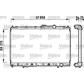 Radiateur, refroidissement du moteur VALEO 734132