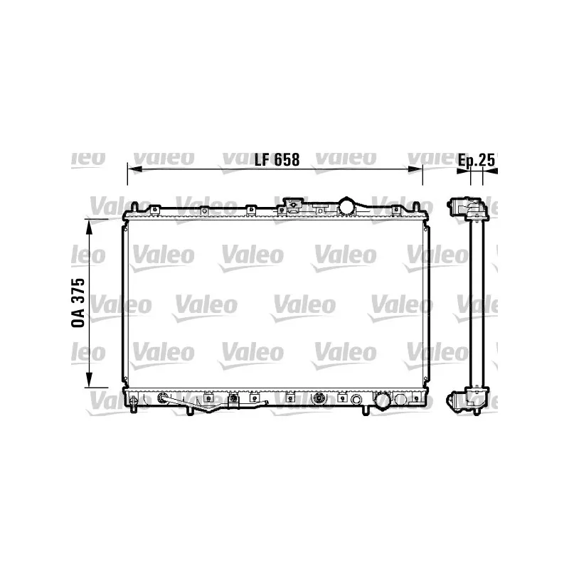 Radiateur, refroidissement du moteur VALEO 734132