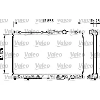 Radiateur, refroidissement du moteur VALEO 734135