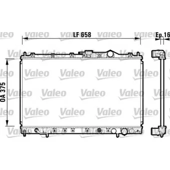 Radiateur, refroidissement du moteur VALEO 734138