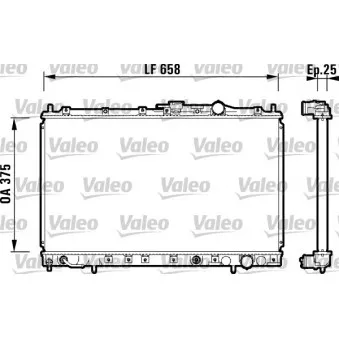 Radiateur, refroidissement du moteur VALEO 734139