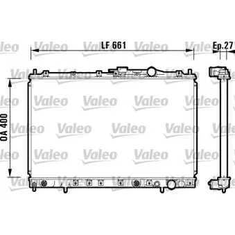 Radiateur, refroidissement du moteur VALEO 734141
