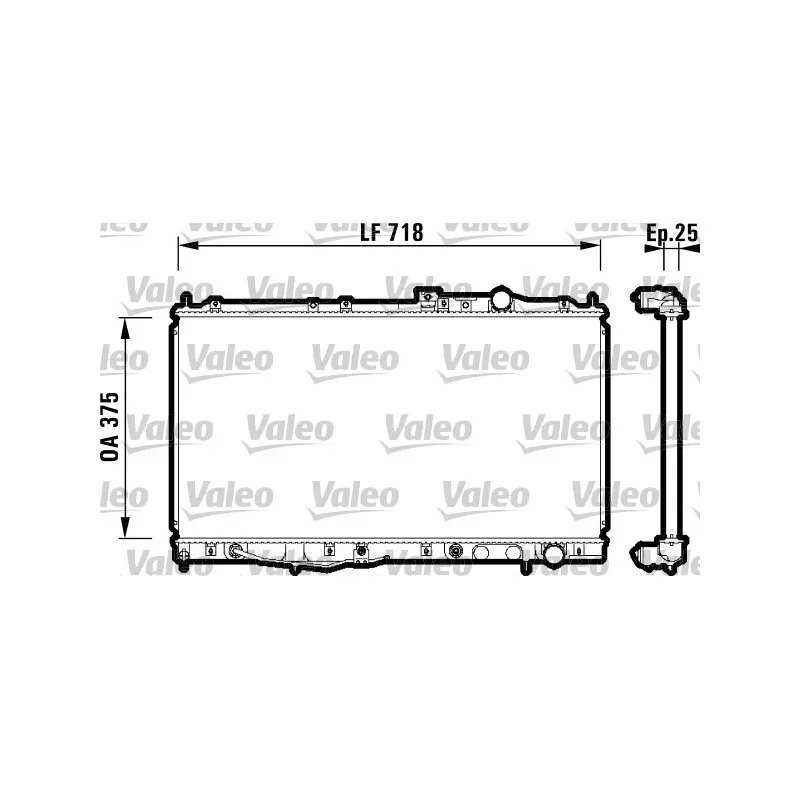Radiateur, refroidissement du moteur VALEO 734142