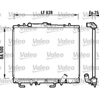 Radiateur, refroidissement du moteur VALEO 734143