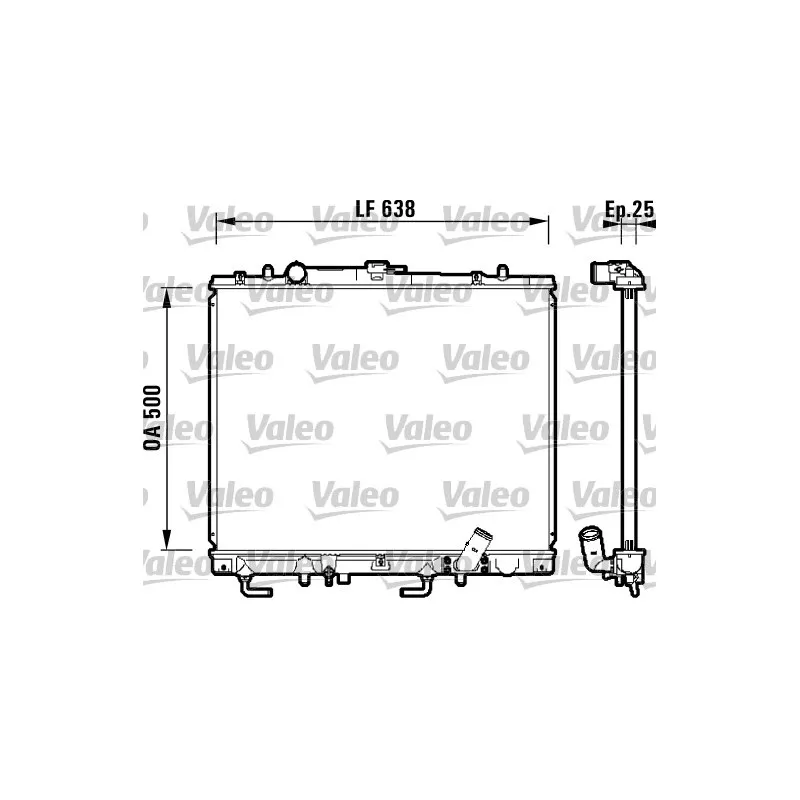 Radiateur, refroidissement du moteur VALEO 734143
