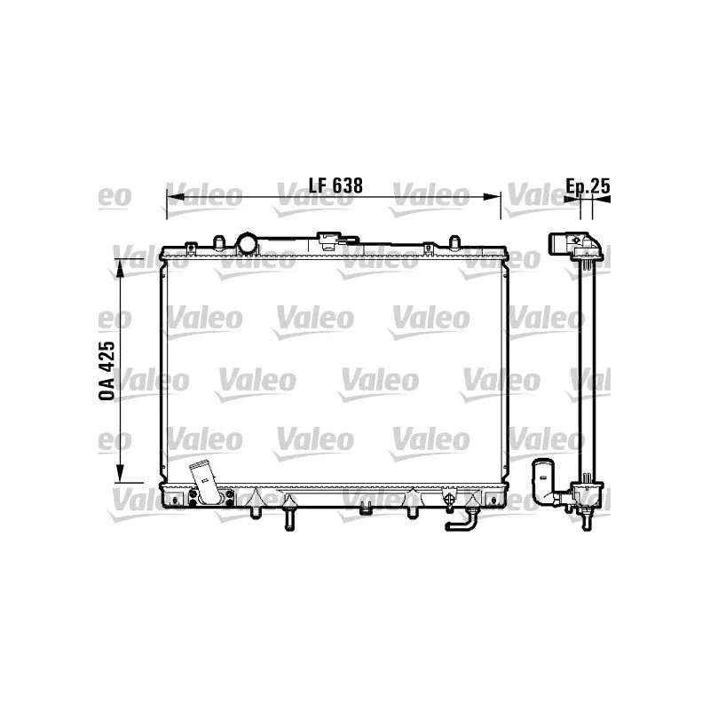 Radiateur, refroidissement du moteur VALEO 734144