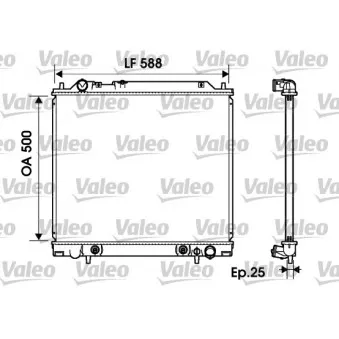 Radiateur, refroidissement du moteur VALEO 734145