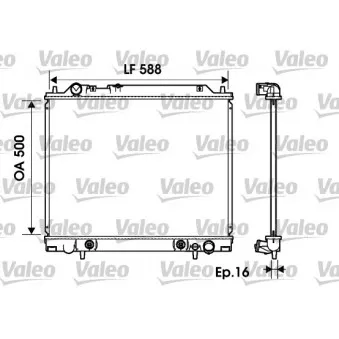Radiateur, refroidissement du moteur VALEO 734146