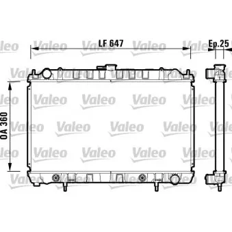 Radiateur, refroidissement du moteur VALEO 734149