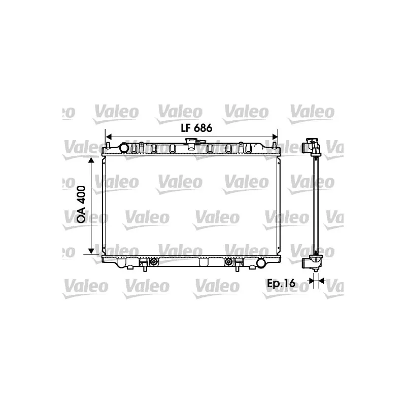 Radiateur, refroidissement du moteur VALEO 734150