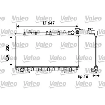 Radiateur, refroidissement du moteur VALEO 734151