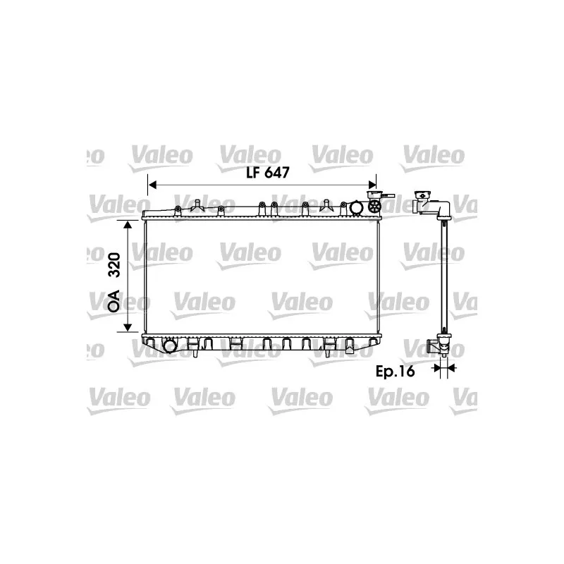 Radiateur, refroidissement du moteur VALEO 734151