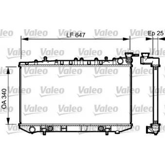 Radiateur, refroidissement du moteur VALEO 734152