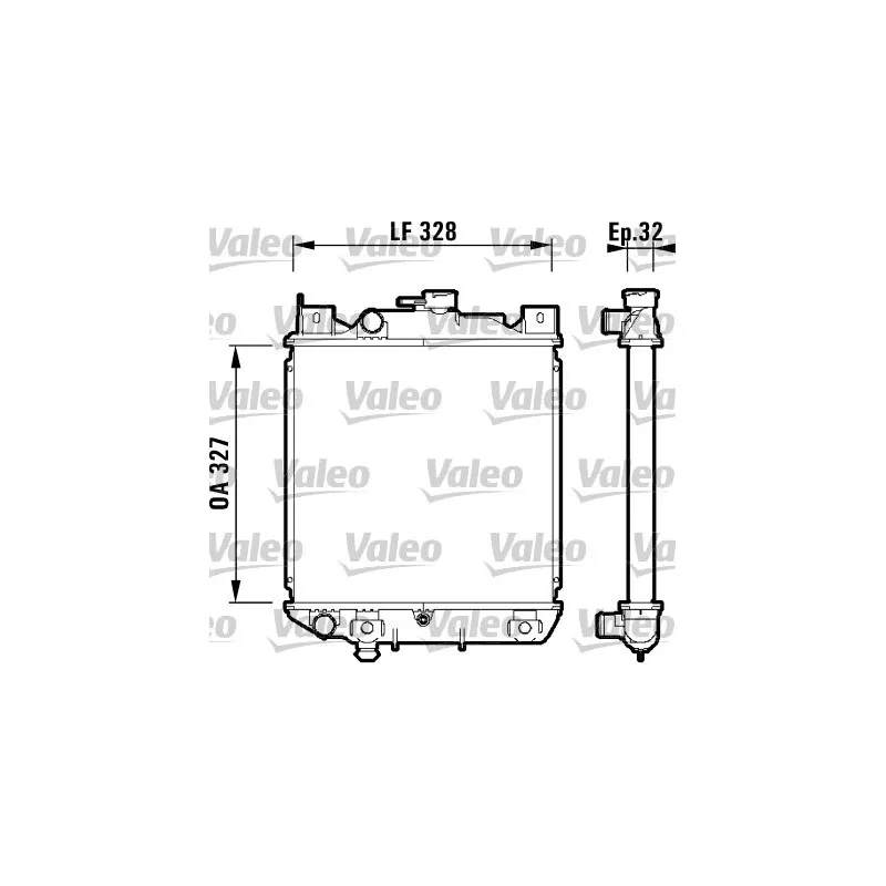 Radiateur, refroidissement du moteur VALEO 734159