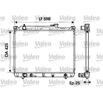 Radiateur, refroidissement du moteur VALEO 734161