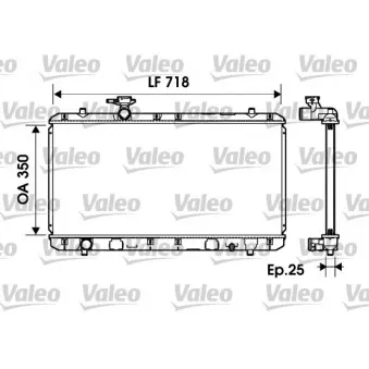Radiateur, refroidissement du moteur VALEO 734164