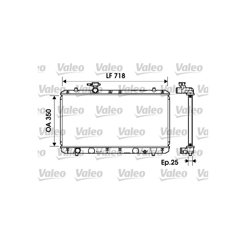 Radiateur, refroidissement du moteur VALEO 734164
