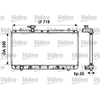 Radiateur, refroidissement du moteur VALEO 734165