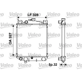 Radiateur, refroidissement du moteur VALEO 734166