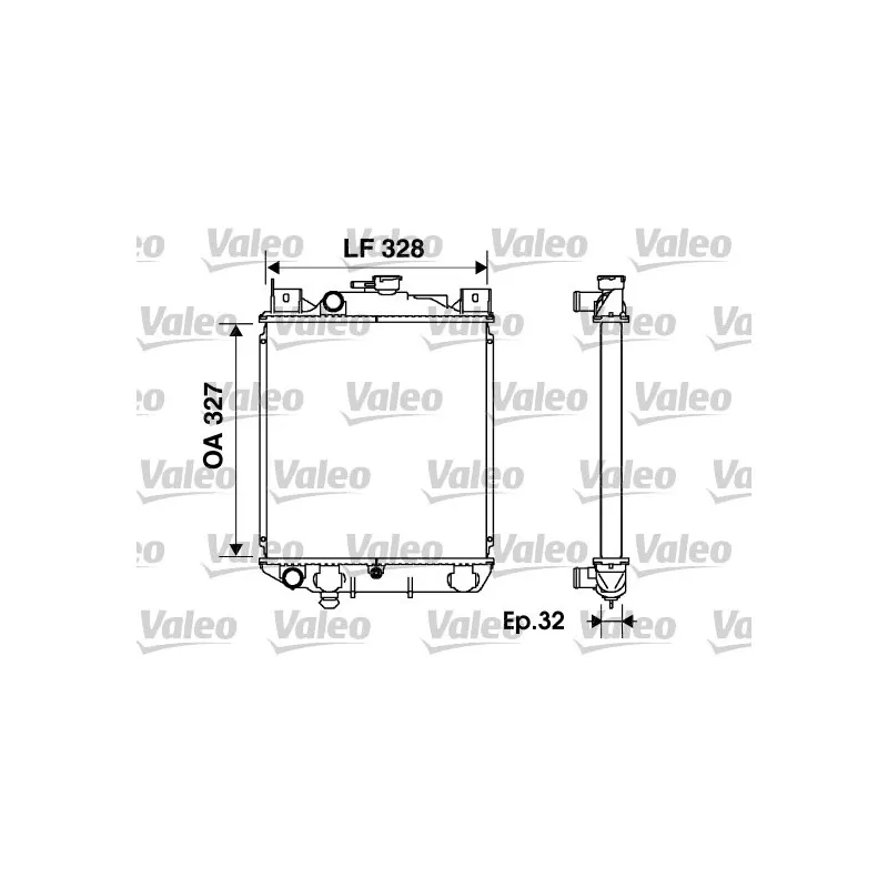 Radiateur, refroidissement du moteur VALEO 734166