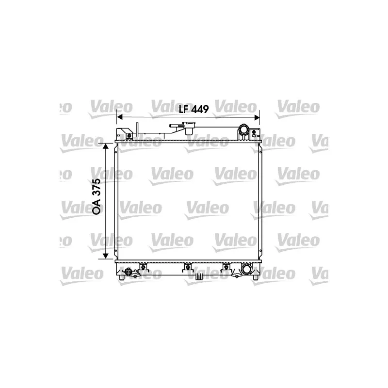 Radiateur, refroidissement du moteur VALEO 734170