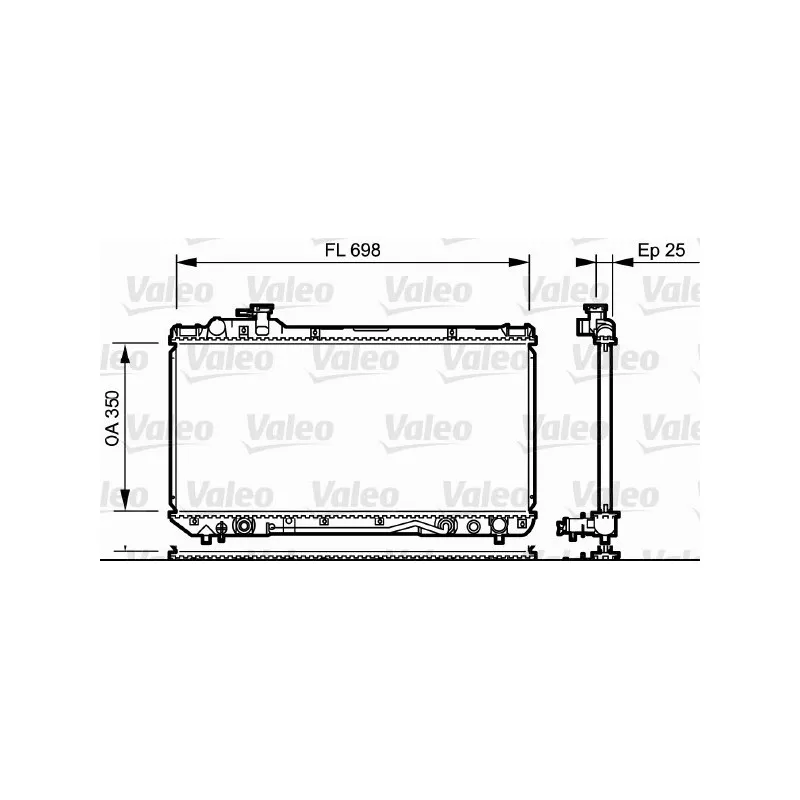 Radiateur, refroidissement du moteur VALEO 734172