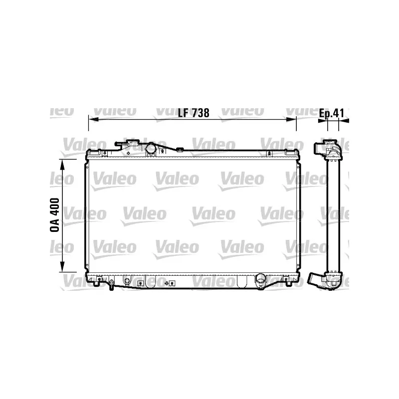 Radiateur, refroidissement du moteur VALEO 734174