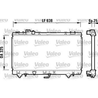 Radiateur, refroidissement du moteur VALEO 734176