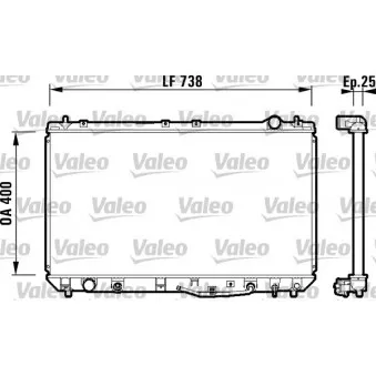 Radiateur, refroidissement du moteur VALEO 734177