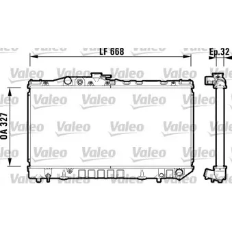 Radiateur, refroidissement du moteur VALEO 734180