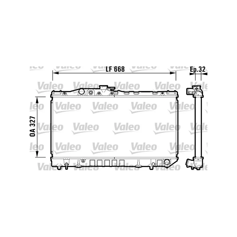 Radiateur, refroidissement du moteur VALEO 734180