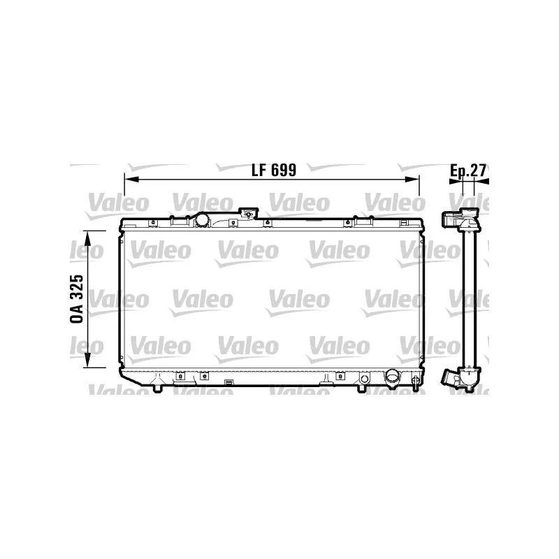 Radiateur, refroidissement du moteur VALEO 734181