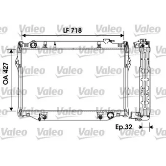 Radiateur, refroidissement du moteur VALEO 734185