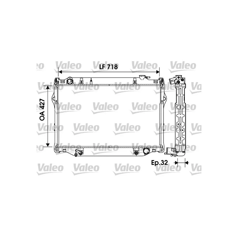 Radiateur, refroidissement du moteur VALEO 734185
