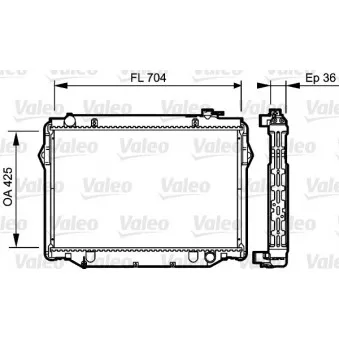 Radiateur, refroidissement du moteur VALEO 734189