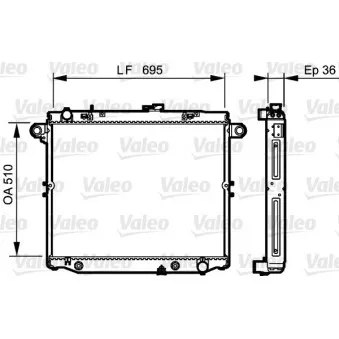 Radiateur, refroidissement du moteur VALEO 734190