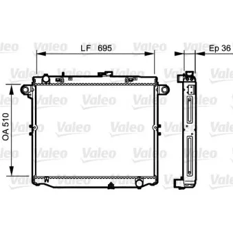 Radiateur, refroidissement du moteur VALEO 734191