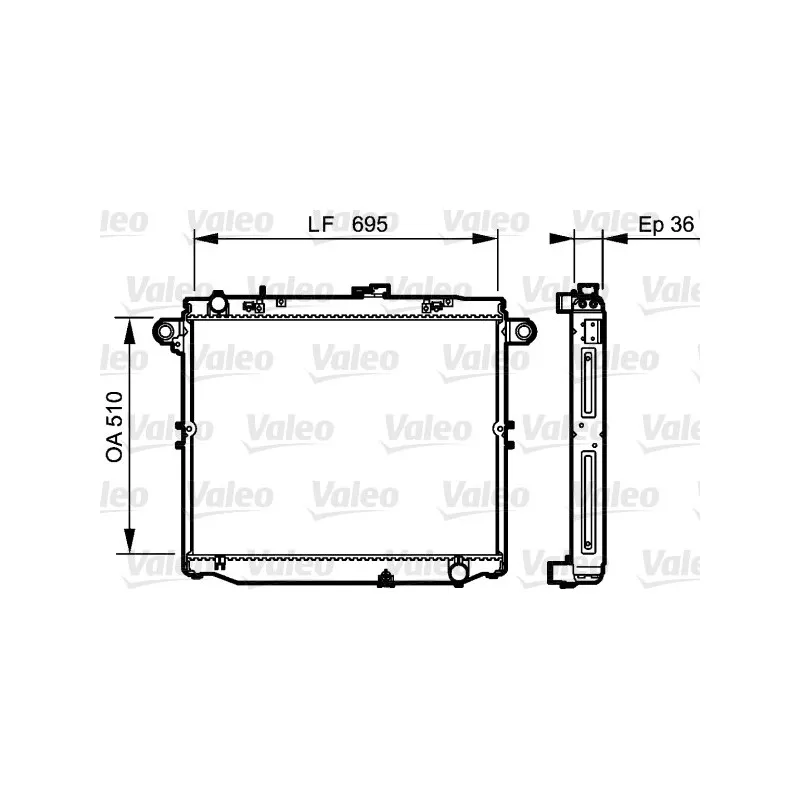 Radiateur, refroidissement du moteur VALEO 734191